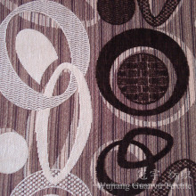 Circle Pattern Polyester Fabric Yarn Dyed Chenille